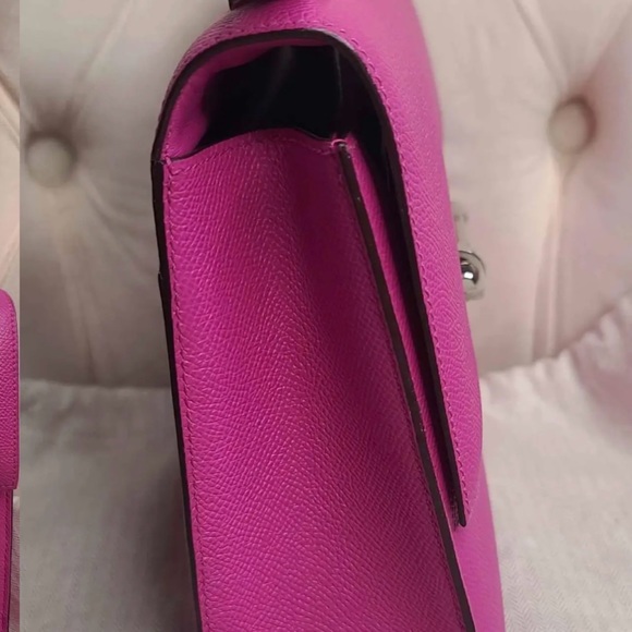 Authentic Hermes Verrou 23 magnolia epsom SHW - Picture 3 of 11